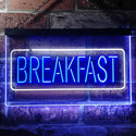 ADVPRO All Day Breakfast Cafe Dual Color LED Neon Sign st6-i2862 - White & Blue