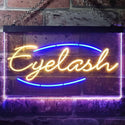 ADVPRO Eyelash Beauty Salon Dual Color LED Neon Sign st6-i2885 - Blue & Yellow