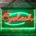 ADVPRO Eyelash Beauty Salon Dual Color LED Neon Sign st6-i2885 - Green & Red