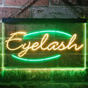ADVPRO Eyelash Beauty Salon Dual Color LED Neon Sign st6-i2885 - Green & Yellow