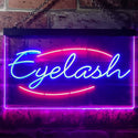 ADVPRO Eyelash Beauty Salon Dual Color LED Neon Sign st6-i2885 - Red & Blue
