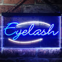 ADVPRO Eyelash Beauty Salon Dual Color LED Neon Sign st6-i2885 - White & Blue