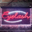 ADVPRO Eyelash Beauty Salon Dual Color LED Neon Sign st6-i2885 - White & Red