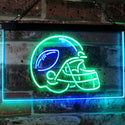 ADVPRO American Football Sport Man Cave Dual Color LED Neon Sign st6-i2902 - Green & Blue