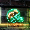 ADVPRO American Football Sport Man Cave Dual Color LED Neon Sign st6-i2902 - Green & Yellow