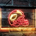 ADVPRO American Football Sport Man Cave Dual Color LED Neon Sign st6-i2902 - Red & Yellow