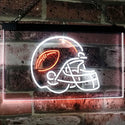 ADVPRO American Football Sport Man Cave Dual Color LED Neon Sign st6-i2902 - White & Orange