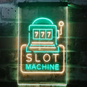 ADVPRO Slot Machine 777 Game Room  Dual Color LED Neon Sign st6-i2943 - Green & Yellow