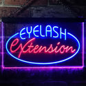 ADVPRO Eyelash Extension Dual Color LED Neon Sign st6-i2958 - Blue & Red