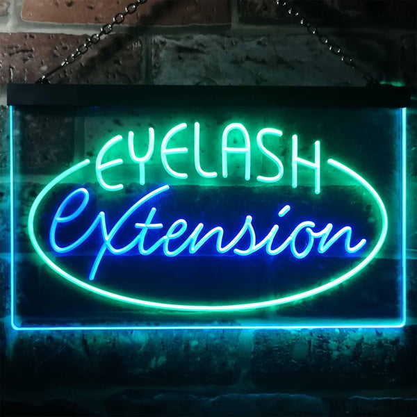 ADVPRO Eyelash Extension Dual Color LED Neon Sign st6-i2958 - Green & Blue