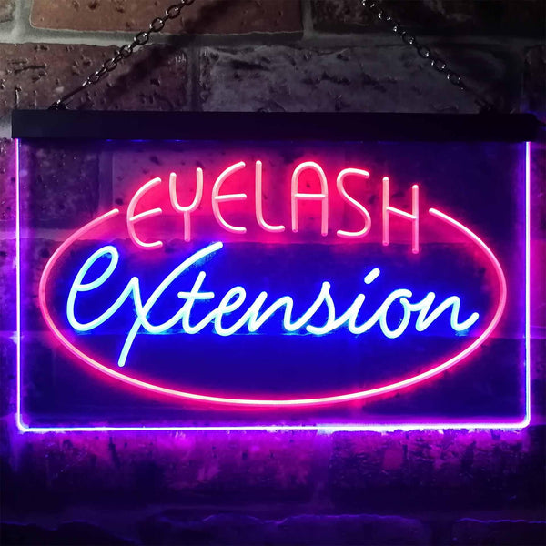 ADVPRO Eyelash Extension Dual Color LED Neon Sign st6-i2958 - Red & Blue