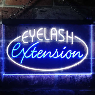 ADVPRO Eyelash Extension Dual Color LED Neon Sign st6-i2958 - White & Blue