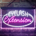 ADVPRO Eyelash Extension Dual Color LED Neon Sign st6-i2958 - White & Purple