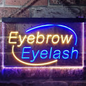 ADVPRO Eyebrow Eyelash Dual Color LED Neon Sign st6-i2964 - Blue & Yellow