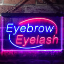 ADVPRO Eyebrow Eyelash Dual Color LED Neon Sign st6-i2964 - Red & Blue