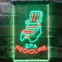ADVPRO Spa Pedicure Massage Chair  Dual Color LED Neon Sign st6-i2975 - Green & Red