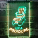 ADVPRO Spa Pedicure Massage Chair  Dual Color LED Neon Sign st6-i2975 - Green & Yellow