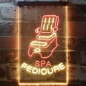 ADVPRO Spa Pedicure Massage Chair  Dual Color LED Neon Sign st6-i2975 - Red & Yellow