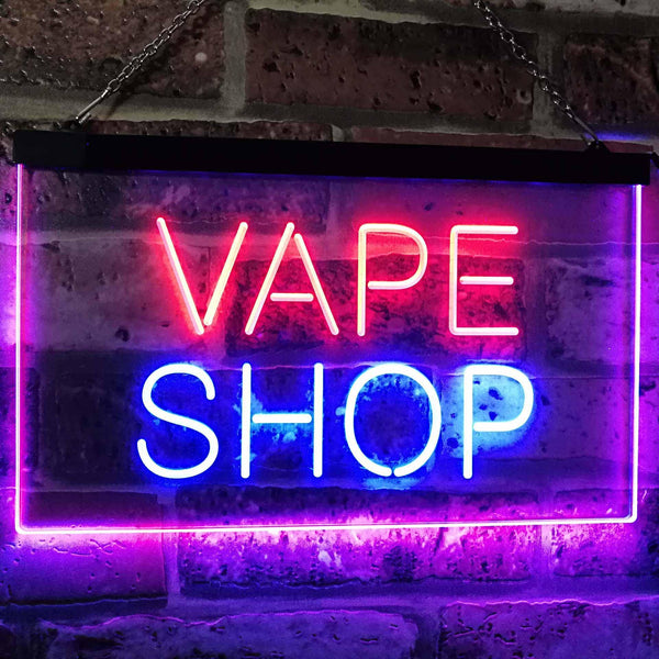 vape store signs ADVPRO Vape Shop Indoor Display Dual-Color LED Neon Sign