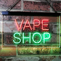 ADVPRO Vape Shop Indoor Display Dual Color LED Neon Sign st6-i3018 - Green & Red