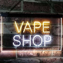 ADVPRO Vape Shop Indoor Display Dual Color LED Neon Sign st6-i3018 - White & Yellow