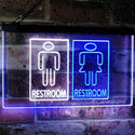 ADVPRO Restroom Male Female Boy Girl Toilet Dual Color LED Neon Sign st6-i3029 - White & Blue