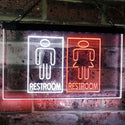 ADVPRO Restroom Male Female Boy Girl Toilet Dual Color LED Neon Sign st6-i3029 - White & Orange
