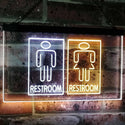 ADVPRO Restroom Male Female Boy Girl Toilet Dual Color LED Neon Sign st6-i3029 - White & Yellow