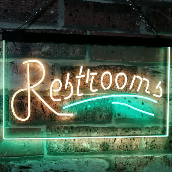 ADVPRO Restroom Classic Display Cafe Restaurant Dual Color LED Neon Sign st6-i3034 - Green & Yellow