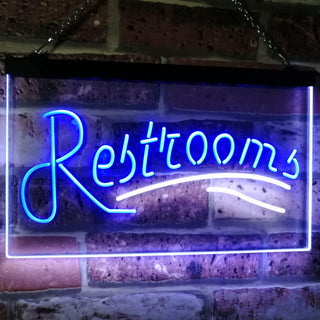 ADVPRO LED Neon Light/ Wood Signs for Business | Restroom/ Toilet