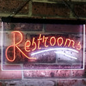 ADVPRO Restroom Classic Display Cafe Restaurant Dual Color LED Neon Sign st6-i3034 - White & Orange