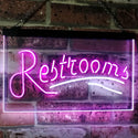 ADVPRO Restroom Classic Display Cafe Restaurant Dual Color LED Neon Sign st6-i3034 - White & Purple