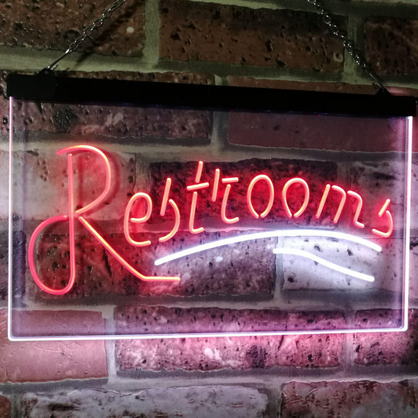 ADVPRO Restroom Classic Display Cafe Restaurant Dual Color LED Neon Sign st6-i3034 - White & Red