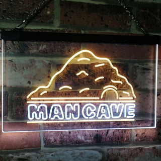 ADVPRO Man Cave Decoration Boy Room Den Garage Display Dual Color LED Neon Sign st6-i3069 - White & Yellow