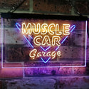ADVPRO Muscle Car Garage Hot Rod Sport Car Bar Decor Dual Color LED Neon Sign st6-i3070 - Blue & Yellow
