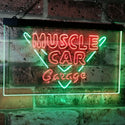 ADVPRO Muscle Car Garage Hot Rod Sport Car Bar Decor Dual Color LED Neon Sign st6-i3070 - Green & Red
