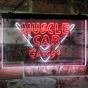 ADVPRO Muscle Car Garage Hot Rod Sport Car Bar Decor Dual Color LED Neon Sign st6-i3070 - White & Red