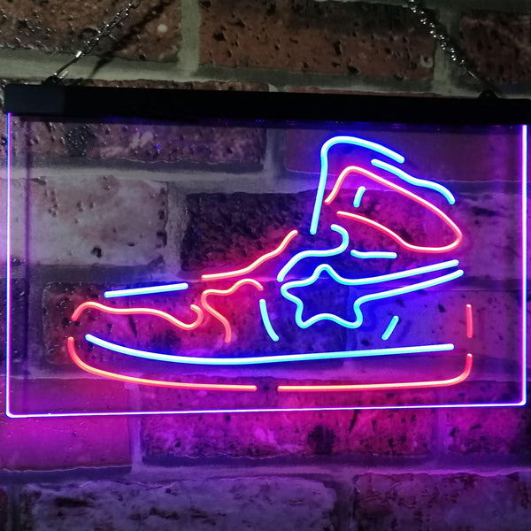 ADVPRO Sneaker Shoe Sport Running Store Shop Display Dual Color LED Neon Sign st6-i3071 - Blue & Red