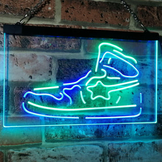 ADVPRO Sneaker Shoe Sport Running Store Shop Display Dual Color LED Neon Sign st6-i3071 - Green & Blue