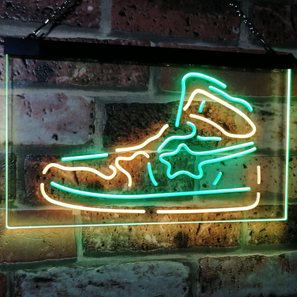 ADVPRO Sneaker Shoe Sport Running Store Shop Display Dual Color LED Neon Sign st6-i3071 - Green & Yellow