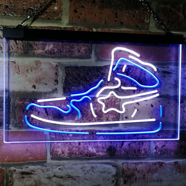 ADVPRO Sneaker Shoe Sport Running Store Shop Display Dual Color LED Neon Sign st6-i3071 - White & Blue