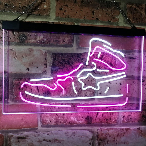 ADVPRO Sneaker Shoe Sport Running Store Shop Display Dual Color LED Neon Sign st6-i3071 - White & Purple