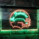 ADVPRO The Fabulous 50s American Muscle Car Man Cave Bar Decoration Dual Color LED Neon Sign st6-i3074 - Green & Red