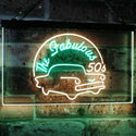 ADVPRO The Fabulous 50s American Muscle Car Man Cave Bar Decoration Dual Color LED Neon Sign st6-i3074 - Green & Yellow