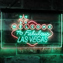 ADVPRO Welcome to Las Vegas Casino Beer Bar Display Dual Color LED Neon Sign st6-i3078 - Green & Red