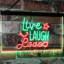 ADVPRO Live Laugh Love Bedroom Display Gift Dual Color LED Neon Sign st6-i3082 - Green & Red