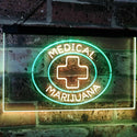ADVPRO Medical Marijuana Cross Sold Here Indoor Display Dual Color LED Neon Sign st6-i3084 - Green & Yellow