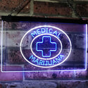 ADVPRO Medical Marijuana Cross Sold Here Indoor Display Dual Color LED Neon Sign st6-i3084 - White & Blue