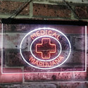 ADVPRO Medical Marijuana Cross Sold Here Indoor Display Dual Color LED Neon Sign st6-i3084 - White & Orange