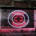 ADVPRO Medical Marijuana Cross Sold Here Indoor Display Dual Color LED Neon Sign st6-i3084 - White & Red